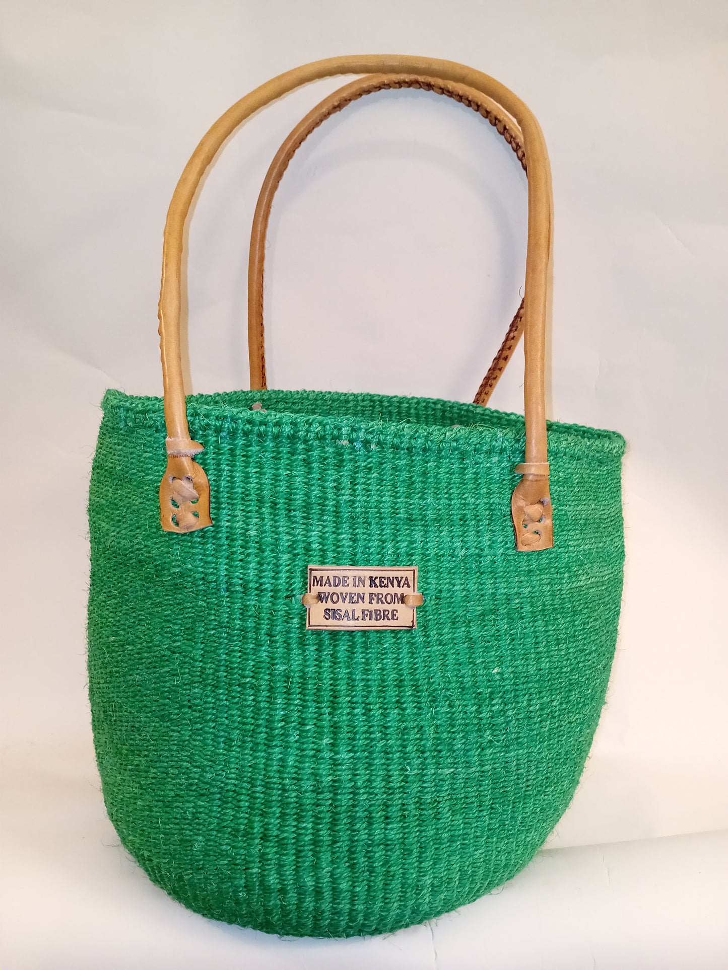 Bright Handwoven Kenyan large basket bag