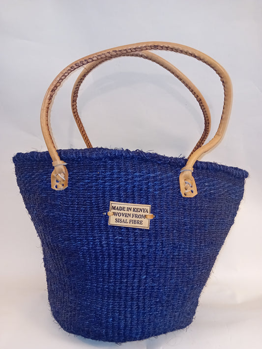 Bright Handwoven Kenyan large basket bag