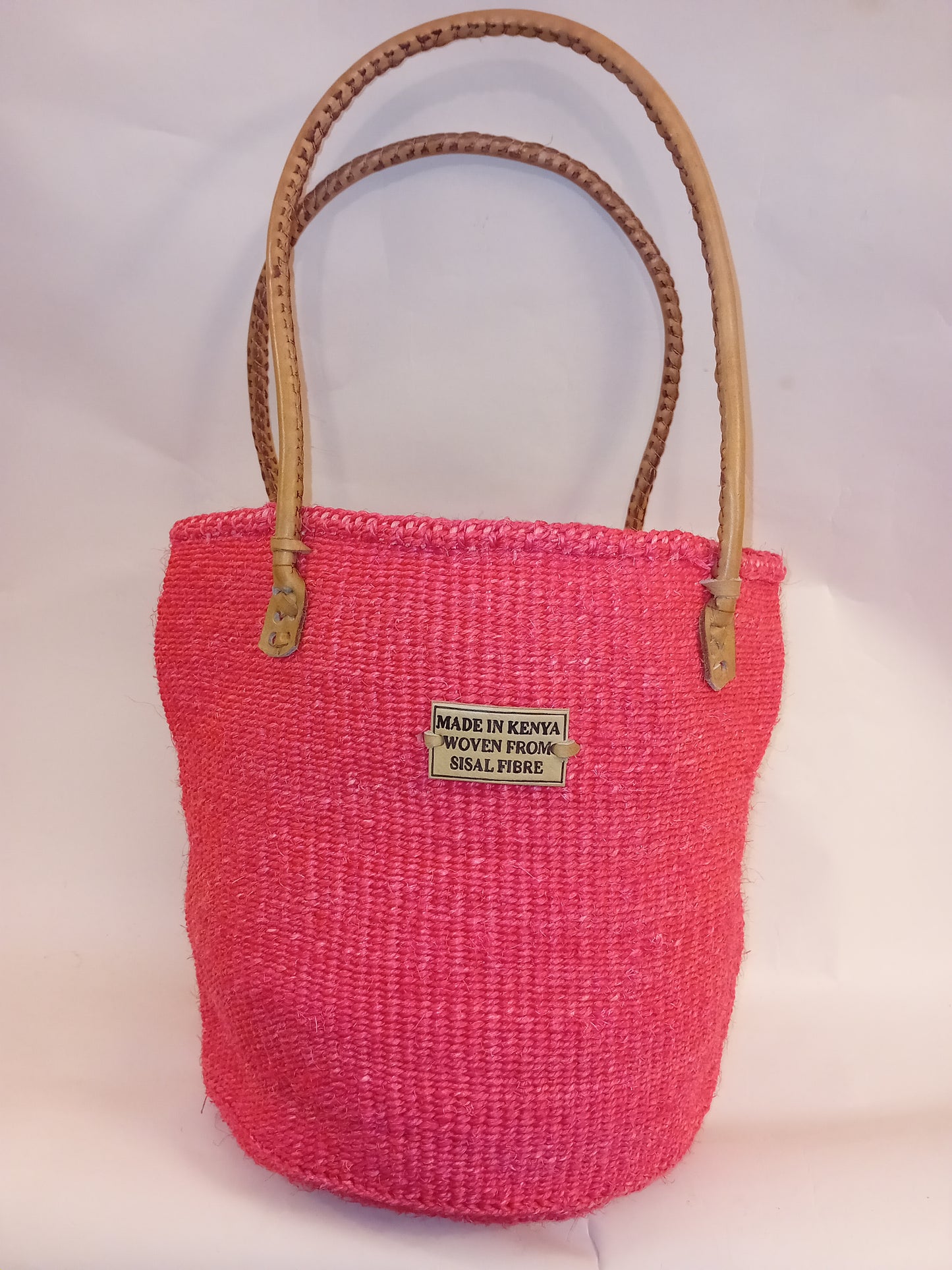 Bright Handwoven Kenyan large basket bag